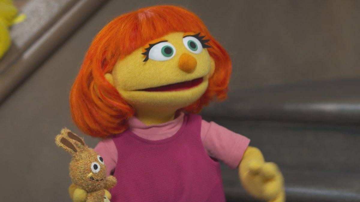Personagens infantis com autismo — Julia, da Vila Sesamo — Tismoo